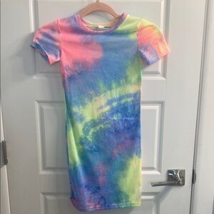 SHEIN Pink and Blue Casual Dress with Soft Stretchy Fabric